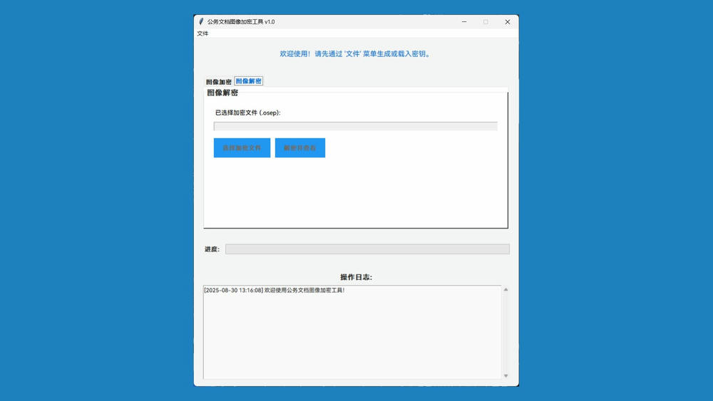 公务文档图像加密工具截图2